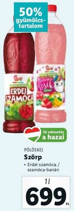 Lidl Pölöskei Szörp 1 l ajánlat
