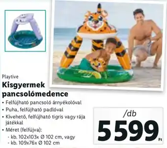 Lidl Playtive Kisgyermek pancsolómedence 1 db ajánlat