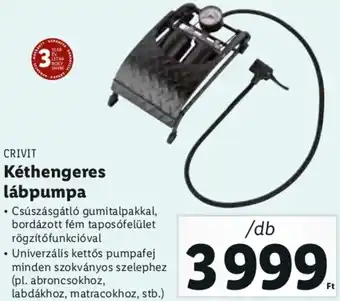 Lidl Crivit Kéthengeres lábpumpa 1 db ajánlat