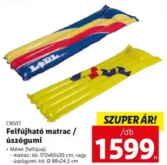 Lidl Crivit Felfújható matrac / úszógumi 1 db ajánlat