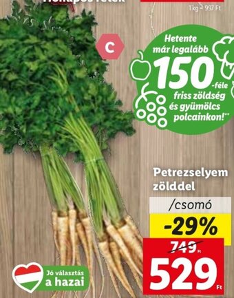 Lidl Petrezselyem zölddel 1 csomó ajánlat