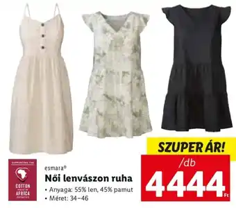 Lidl Esmara Női lenvászon ruha 1 db ajánlat