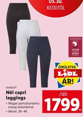 Lidl Esmara Női capri leggings 1 db ajánlat