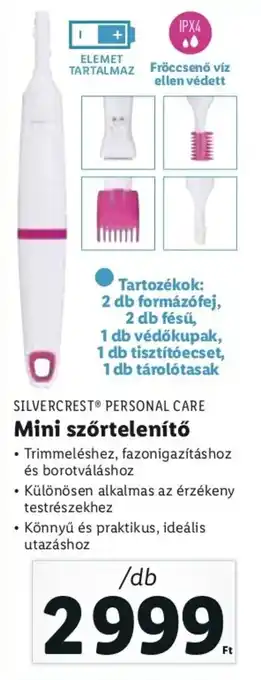 Lidl Silvercrest Personal Care Mini szőrtelenítő 1 db ajánlat