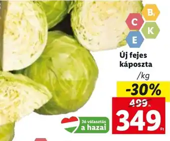 Lidl Új fejes káposzta 1 kg ajánlat