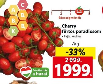 Lidl Cherry fürtös paradicsom 1 kg ajánlat