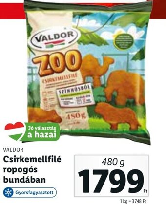 Lidl Valdor Csirkemellfilé ropogós bundában 480 g ajánlat