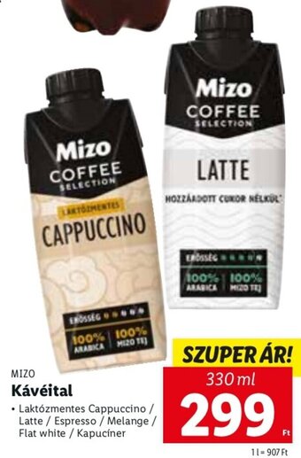 Lidl Mizo Kávéital 330 ml ajánlat