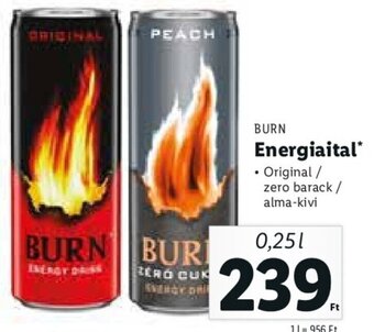Lidl Burn Energiaital 0,25 l ajánlat