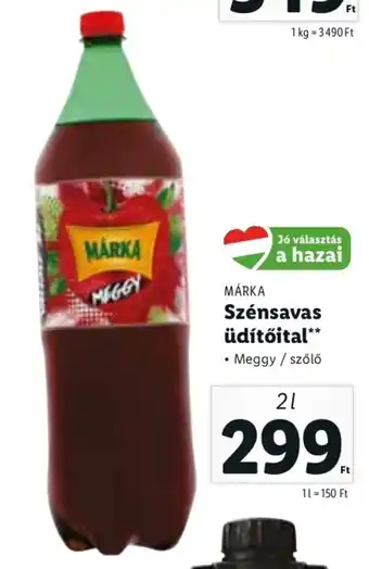 Lidl Márka Szénsavas üdítőital 2 l ajánlat