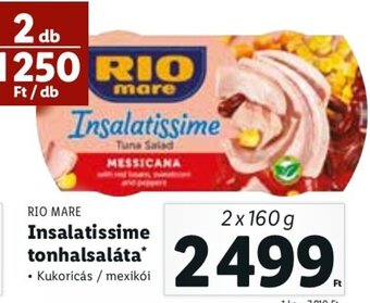Rio Mare Insalatissime tonhalsaláta 2 x 160 g
