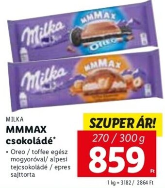 Lidl Milka Mmmax csokoládé 270 / 300 g ajánlat