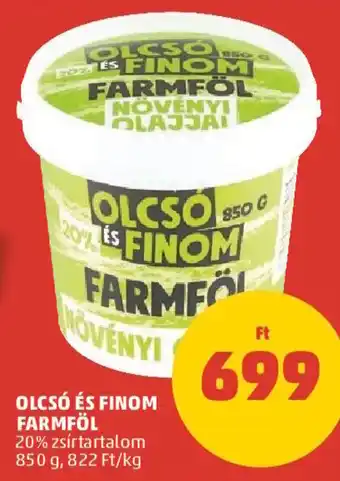 PENNY Olcsó és Finom Farmföl 850 g ajánlat