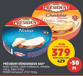 PENNY Président Kördobozos sajt 140 g ajánlat