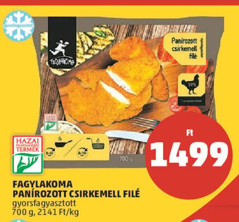PENNY Fagylakoma Panírozott csirkemell filé 700 g ajánlat