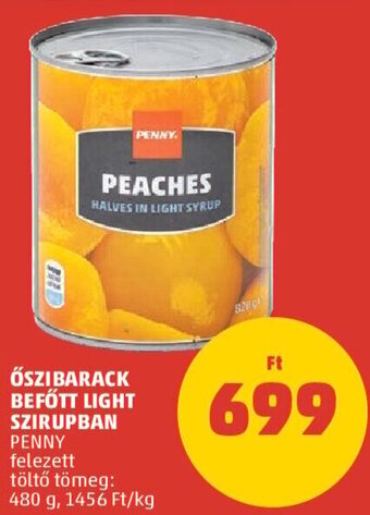 PENNY Penny Őszibarack befőtt light szirupban 480 g ajánlat