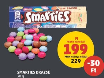 PENNY Smarties Drazsé 38 g ajánlat
