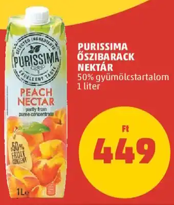 PENNY Purissima Ősziba rack nektár 1 l ajánlat