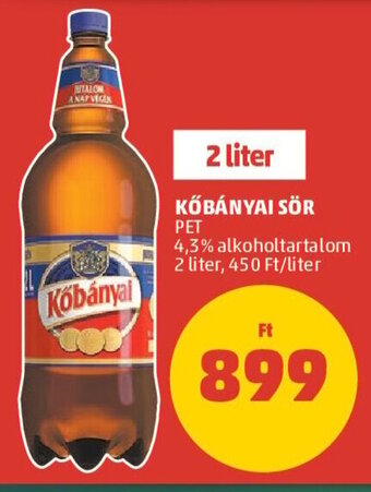 PENNY Kőbányai Sör 2 l ajánlat