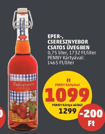 PENNY Eper Cseresznyebor Csatos üvegben 0,75 l ajánlat