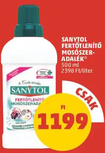 PENNY Sanytol Fertőtelnítő mosószer- adalék 500 ml ajánlat
