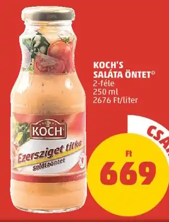 PENNY Koch's Saláta öntet 250 ml ajánlat