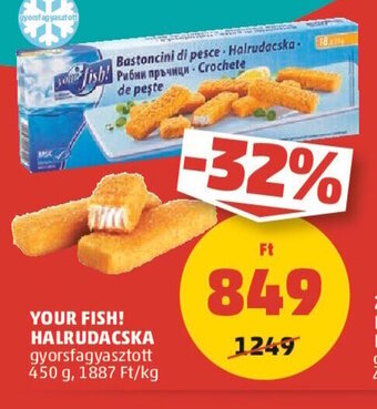 PENNY Your Fish! Halrudacska 450 g ajánlat