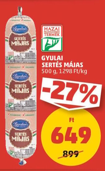 PENNY Gyulai Sertés májas 500 g ajánlat