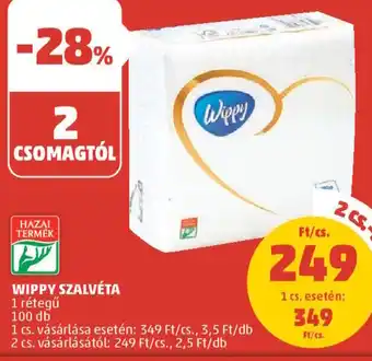 PENNY Wippy Szalvéta 100 g ajánlat