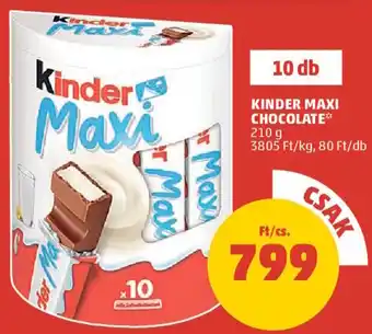 Kinder maxi chocolate 210 g