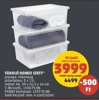 Tároló doboz szett