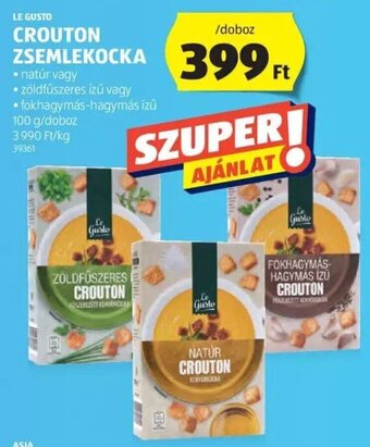 ALDI Le Gusto Crouton zsemlekocka 100 g ajánlat