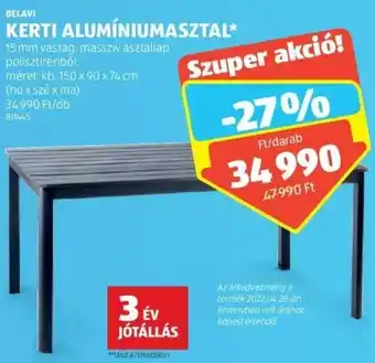 ALDI Belavi Kerti alumíniumasztal 1 db ajánlat