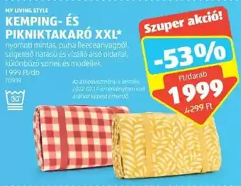 ALDI My Living Style Kemping- és pikniktakaró xxl 1 db ajánlat