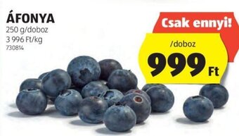 ALDI Áfonya 250 g ajánlat