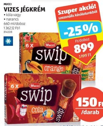 ALDI Mucci Vizes jégkrém 660 ml ajánlat