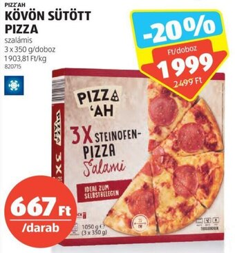 ALDI Pizz'ah Kövön sütött pizza 3 x 350 g ajánlat