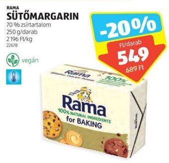 ALDI Rama Sütőmargarin 250 g ajánlat