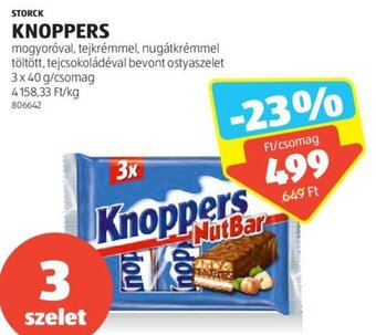 ALDI Storck Knoppers 3 x 40 g ajánlat