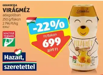 ALDI Grandessa Virágméz 250 g ajánlat