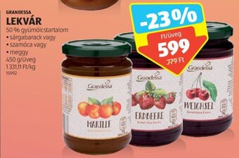 ALDI Grandessa Lekvár 450 g ajánlat