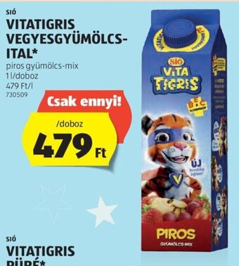 ALDI Sió Vitatigris vegyesgyümölcs- ital 1 l ajánlat
