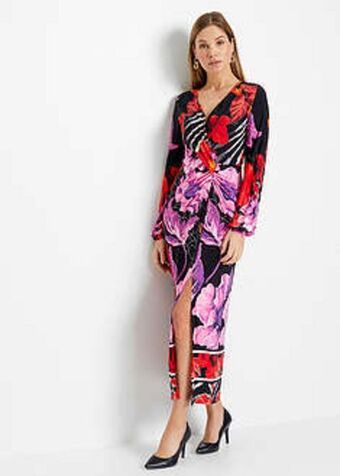 Bonprix Átkötős hatású ruha ajánlat