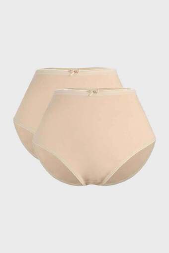 2 pack mariola plus size női alsó, magasított, fitness pamutból
