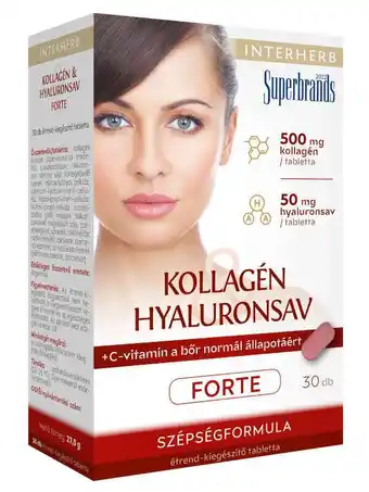 Rossmann Interherb kollagén és hyaluronsav forte tabletta - 30 db ajánlat