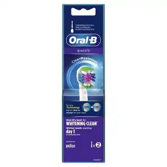Oral-b 3d white elektromos fogkefe fótfej - 2 db