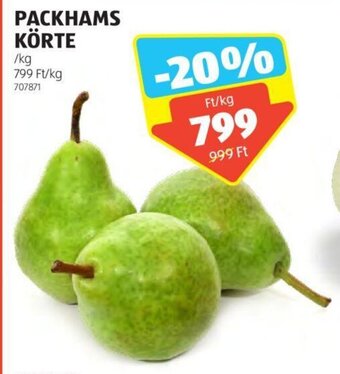 ALDI Packhams körte 1 kg ajánlat