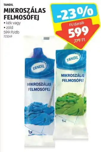 ALDI Tandil Mikroszálas felmosófej 1 db ajánlat