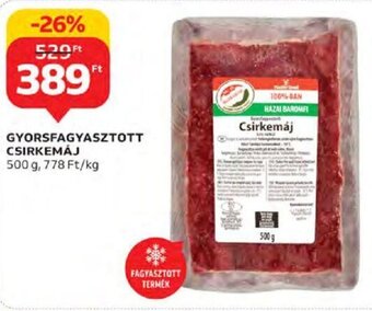 Gyorsfagyasztott Csirkemáj 500 g