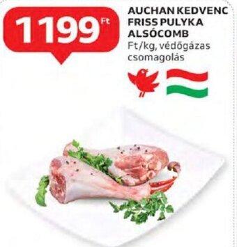 Auchan Auchan kedvenc friss pulyka alsócomb 1 kg ajánlat